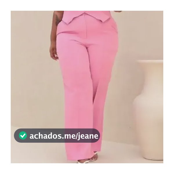 Conjunto Plus Size Calça Pantalona E Blusa Tomara Que Caia