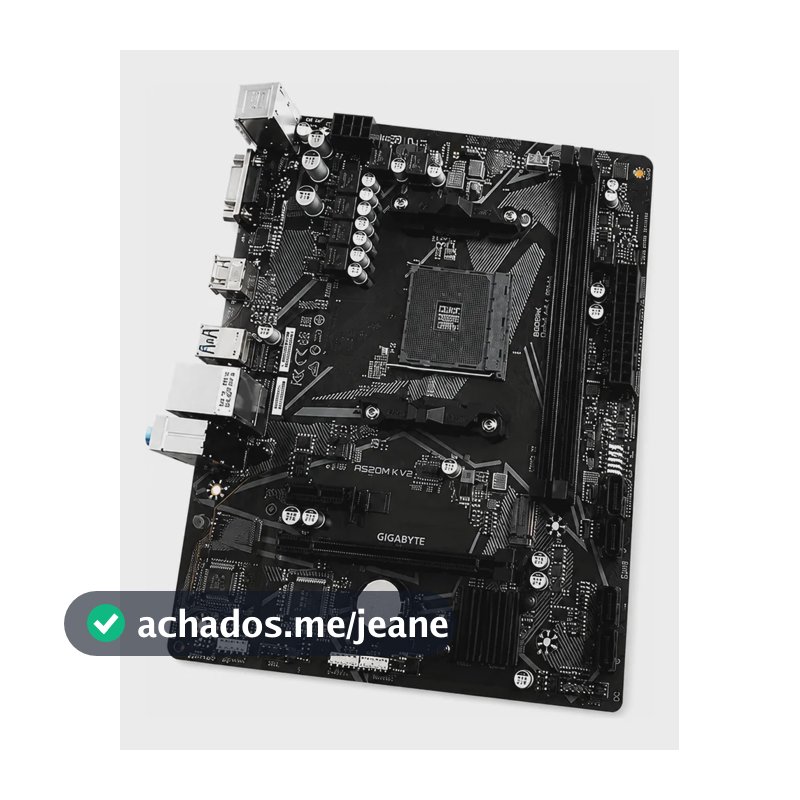 Placa Mãe A520m K V2 Amd Am4 Matx Ddr4 Gigabyte Cor Preto Preto