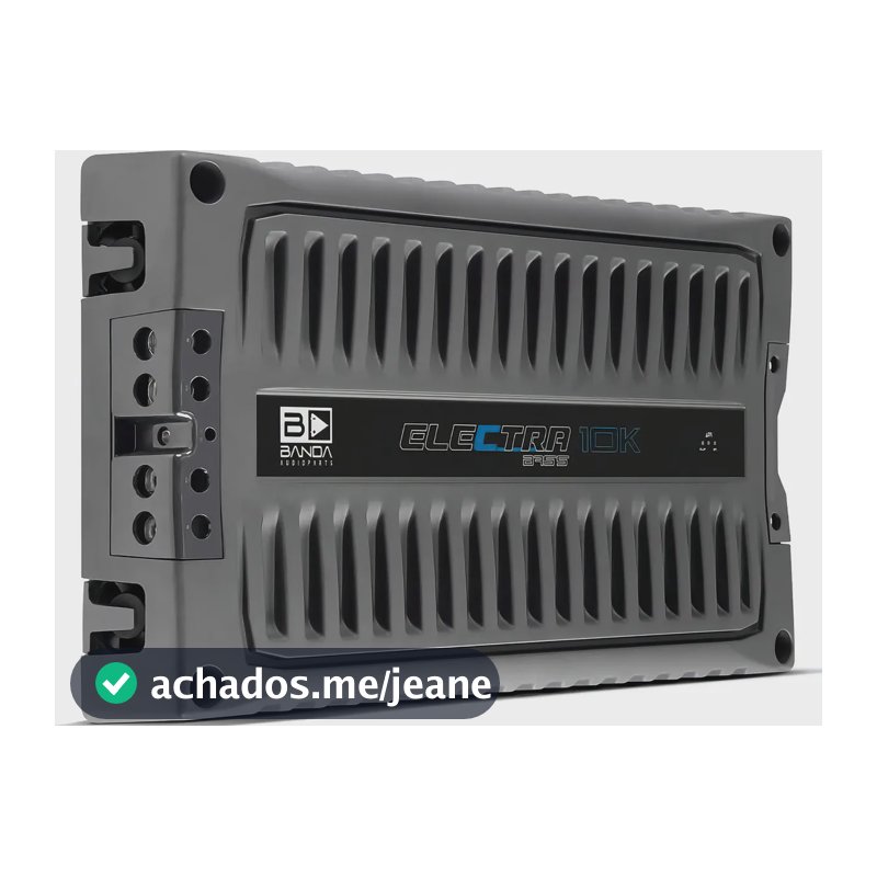 Módulo Amplificador Banda Electra Bass 10K 2 Ohms 10000W 1 Canal Preto