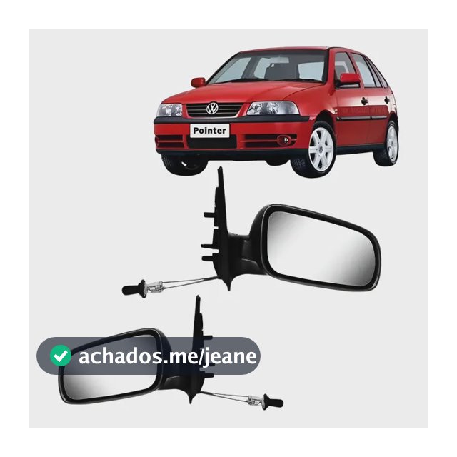 Retrovisor Saveiro Gol G3 G4 99 Ate 2012 C Controle 4 Portas