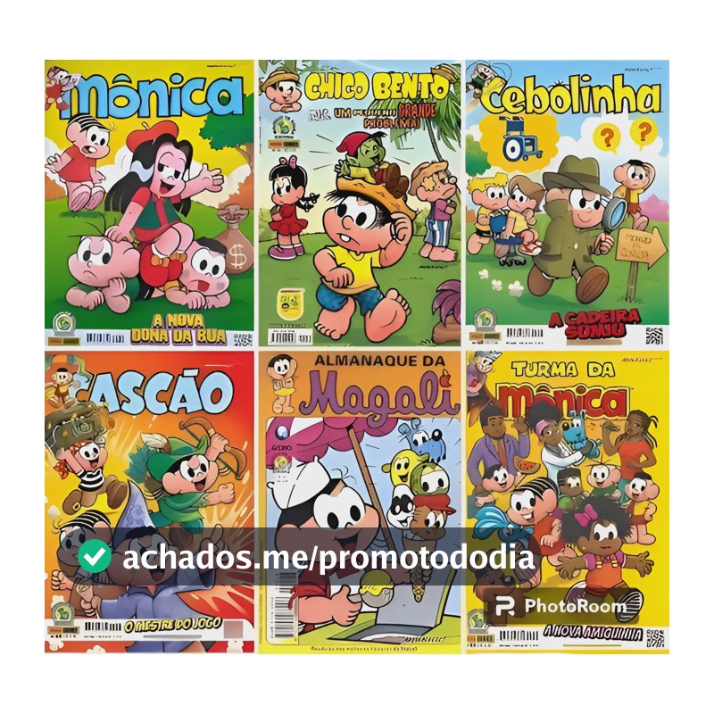 Menor Preço De Gibis Turma Da Mônica Kt Com 5 Hqs Novos.