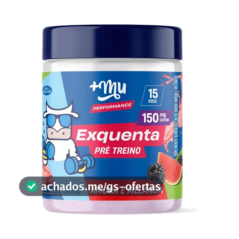 Pré Treino Cafeína Exquenta Pink Lemonade Muke Mais Mu 300 Sabor Amora
