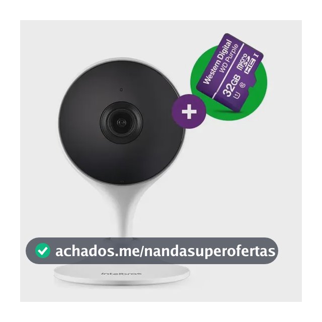 Câmera De Vídeo Wi-Fi Intelbras IM3 C MicroSD 32GB Branco