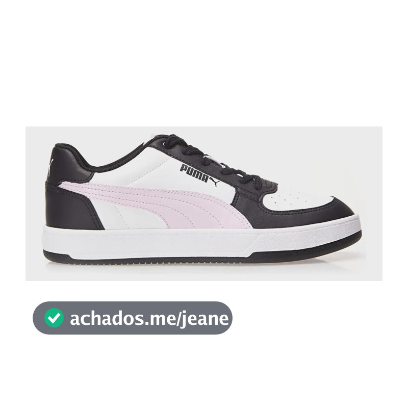 Tênis Feminino Caven 2.0 Puma Puma Black-puma White-grape Mist Liso 36 Br