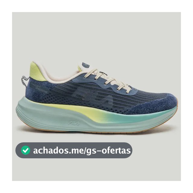 Tênis Fila Racer Speedzone Masculino Original Corrida Marinho/bege/verdelima Lançamento 41 Br