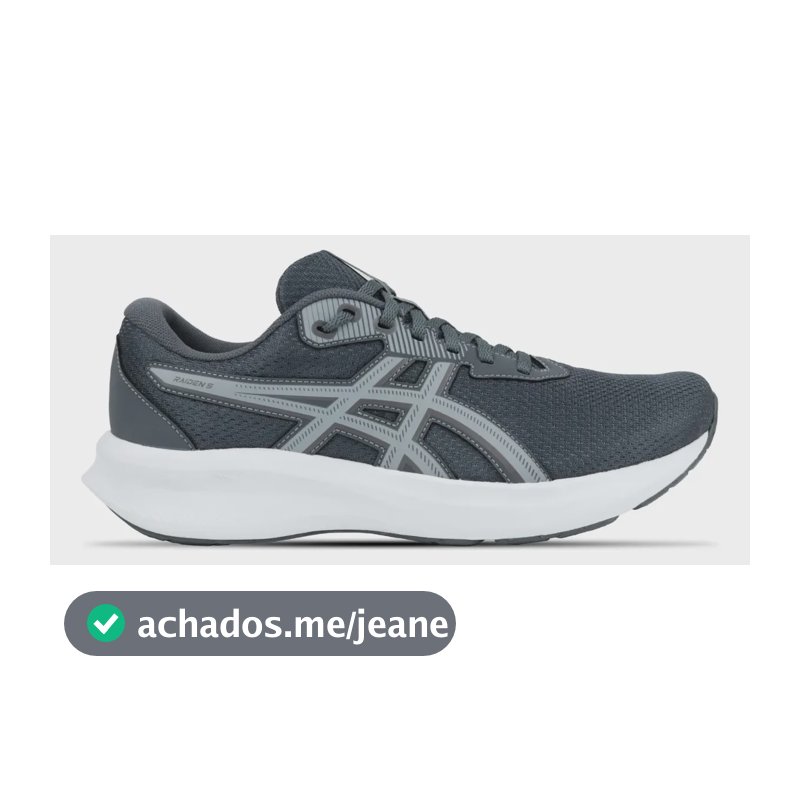 Tênis Masculino Raiden 5 Asics Cinza Liso 40 Br