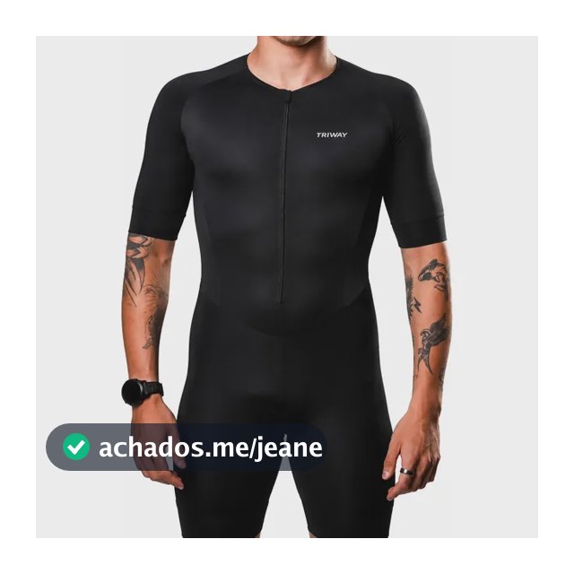 Macaquinho Triathlon Triway Sports Sprint Black Masculino