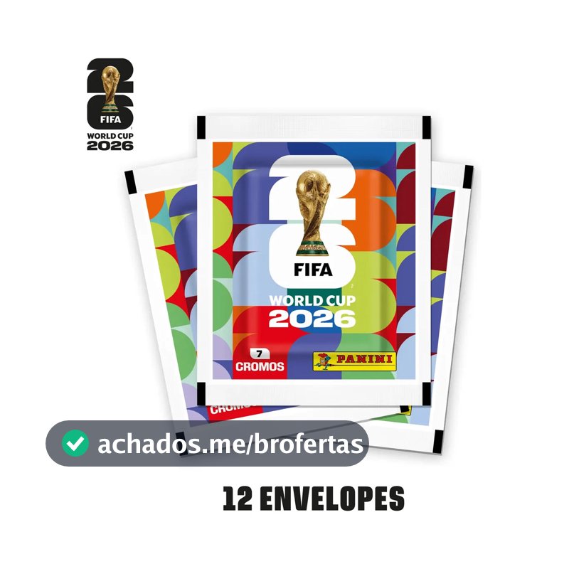 Copa do Mundo da Fifa 2026™ Kit com 12 envelopes de figurinhas Fifa World Cup 2026™ - Panini - Capa Mole