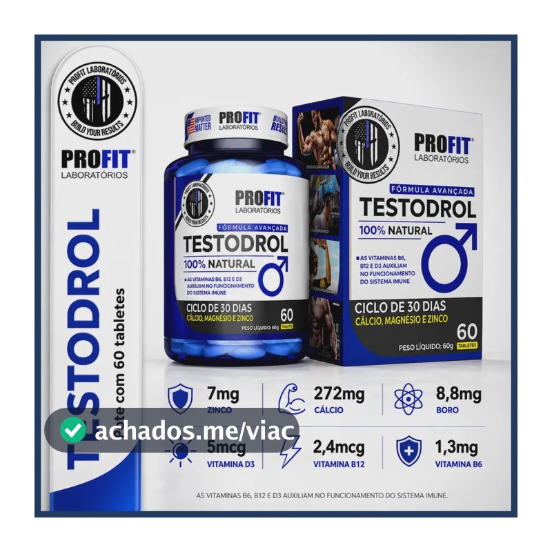 Suplemento em tabletes Profit Pré Hormonal Pote 60 Tabletes Sem sabor de 60 un