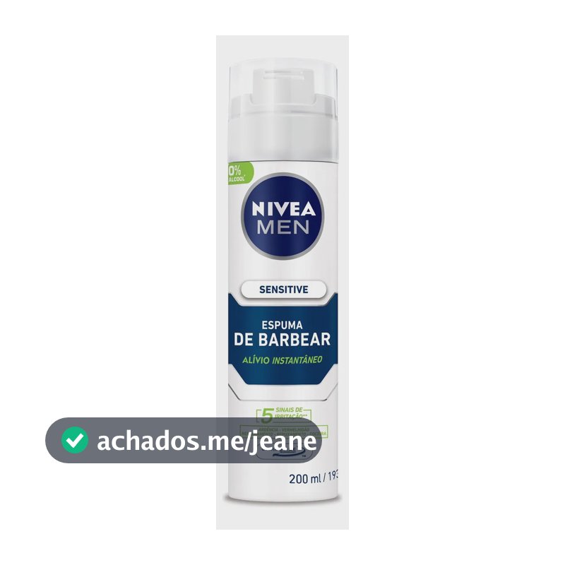 Espuma De Barbear Sensitive Nivea 200ml