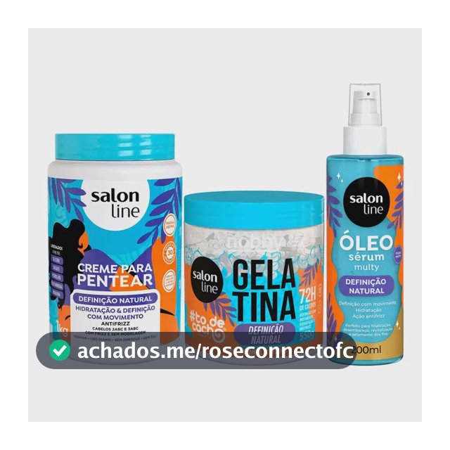 Kit Completo Definição Natural Salon Line 3un Antifrizz