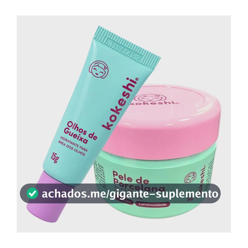 Kit Hidratação Facial + Olhos- Anti Sinais - Kokeshi Skin Care Milagre Do Arroz