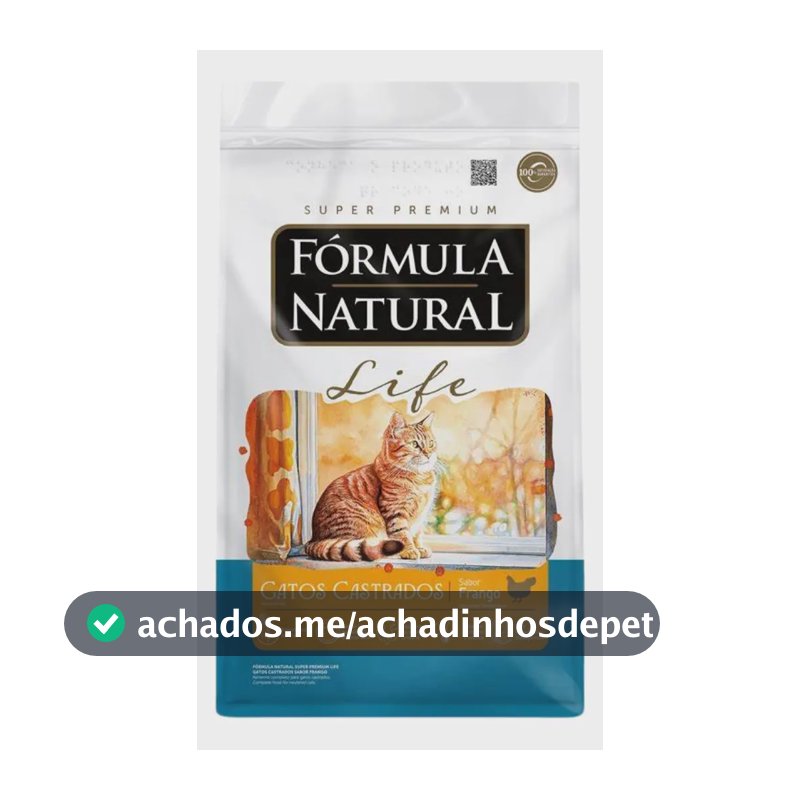 Fórmula Natural Life Gato Castrado Frango 10,1kg
