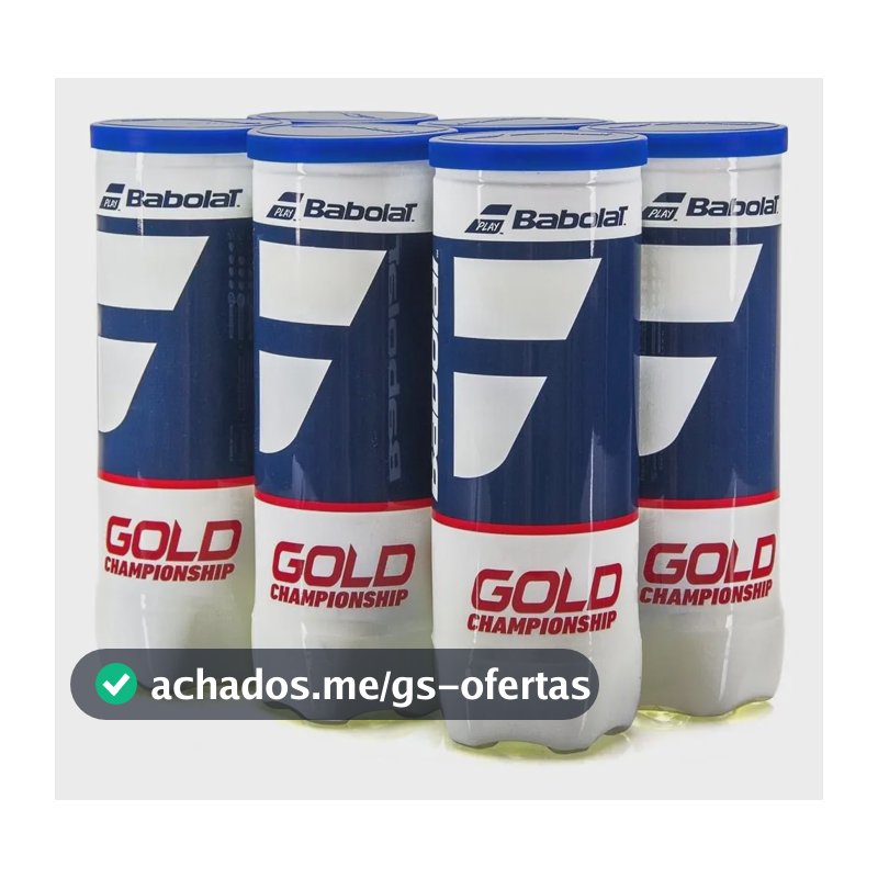 Bola De Tênis Babolat Gold Championship Pack Com 6 Tubos
