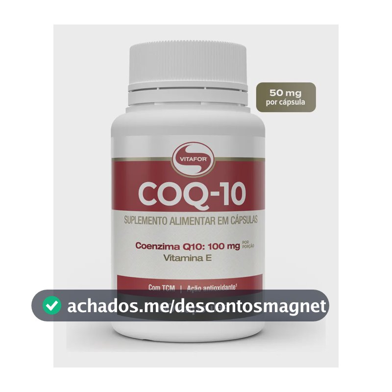 Coenzima Q10 Vitafor em cápsula Sem sabor