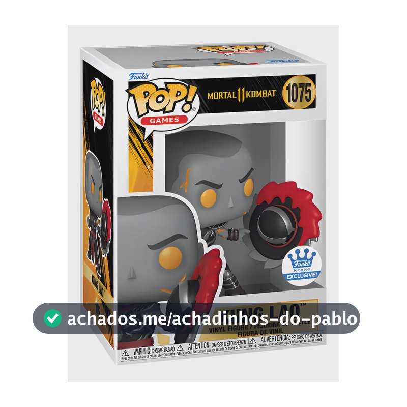 Boneco Funko Pop! de Kung Lao Para Colecionadores Mortal Kombat