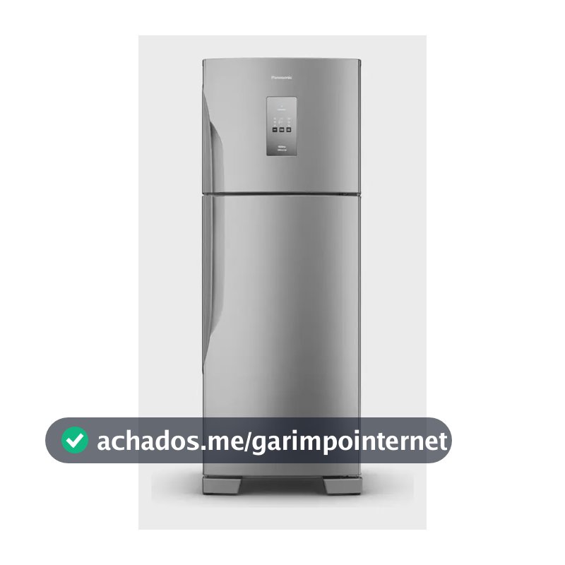 Geladeira Nr-bt71pv4xb Duplex Frost Free 483l Panasonic Aço Escovado