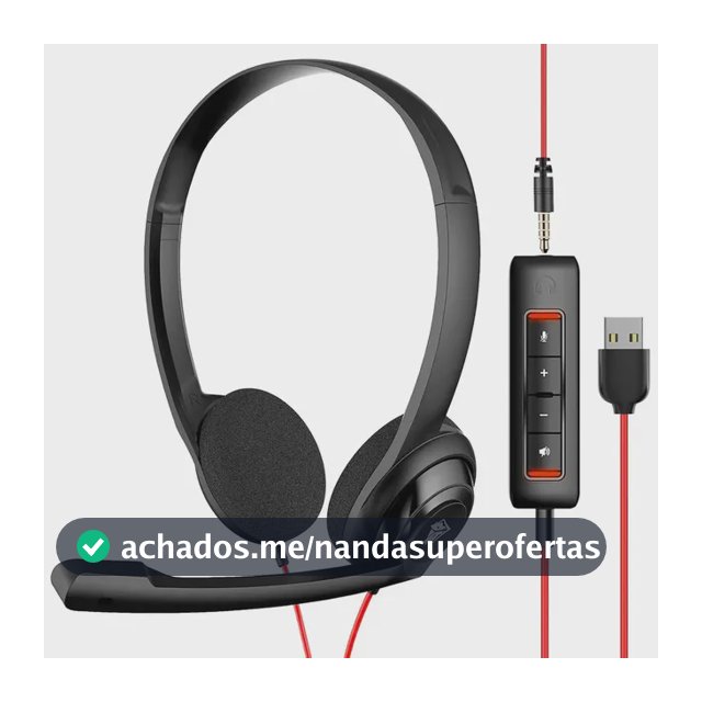Fone de ouvido Nubwo HW02 Negócios Headset Unidade de controle de som com conexão USB, cabo de fone de ouvido de 3,5 mm removível e microfone, ideal para reuniões e uso no escritório