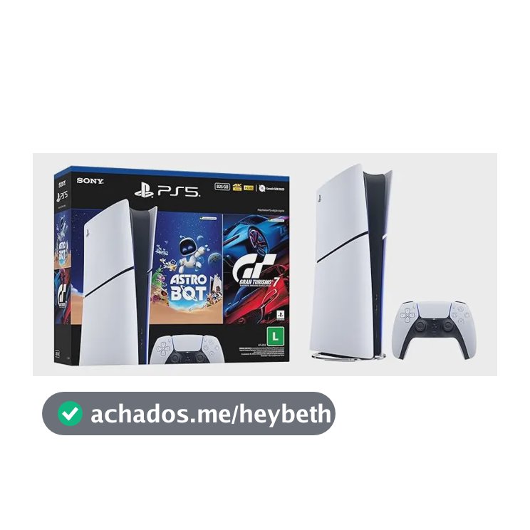 Console Playstation®5 Slim Digital - Pacote Astro Bot E Gran Turismo 7 - Branco
