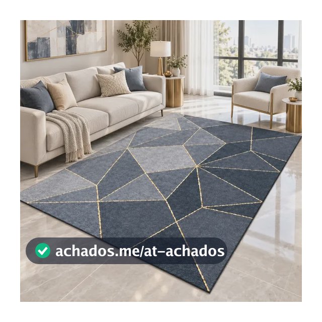 Tapete Sala Peludo 150x100 Quarto Antialérgico