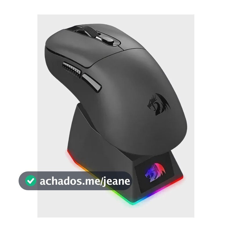 Mouse Gamer Redragon Ebony M998 Std Tri Mode Sem Fio Outlet Preto
