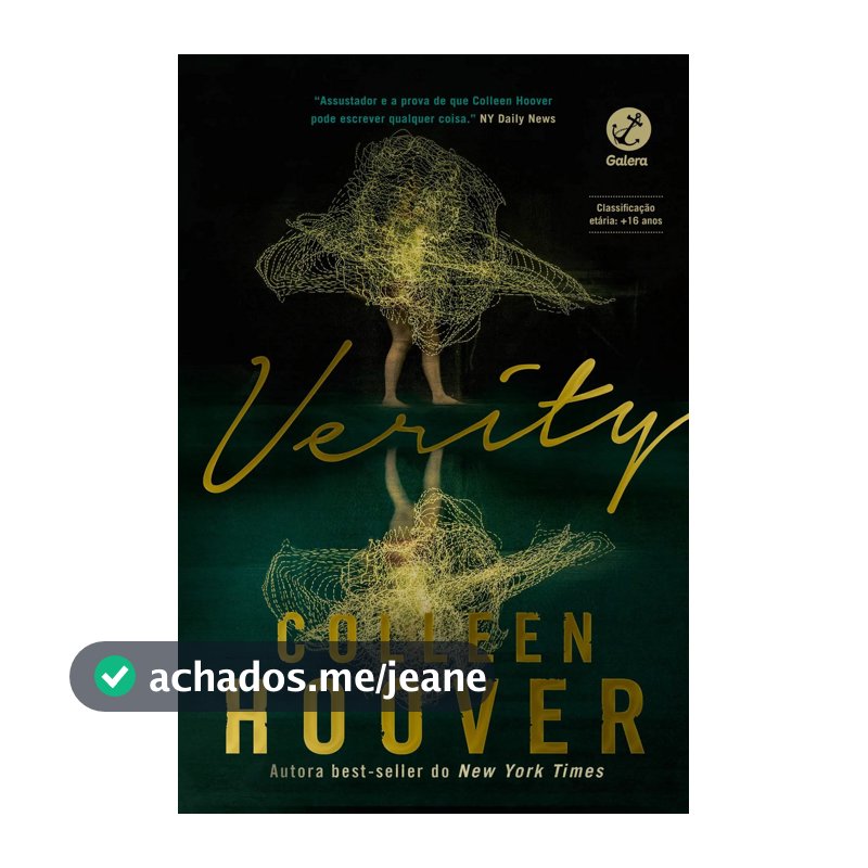 Livro Verity, Colleen Hoover, Português, Galera, 2021