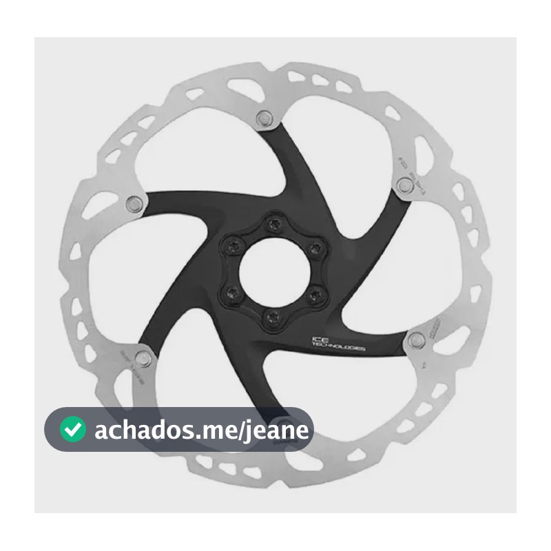 Disco Freio Rotor Shimano Xt Ice Tech Rt86 203mm C/ Parafuso Cor Metal