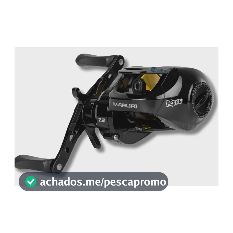 Carretilha P4 Bg 4 Rolamentos Pesqueiro 8,5kg Drag Carbono Lado Da Manivela Esquerdo