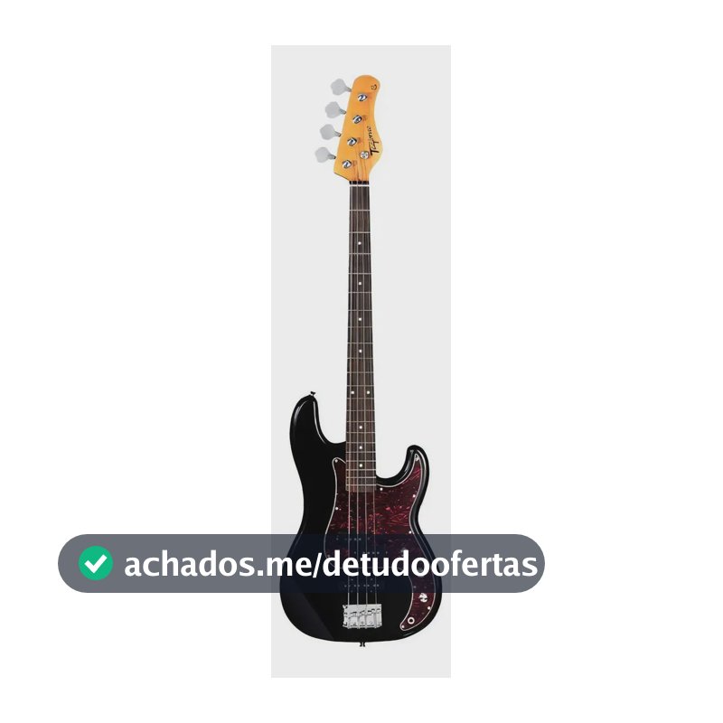 Contra Baixo Eletrico Tagima Tw-65 Serie Woodstock Preto Tt Orientação Da Mão Destro Cor Preto Quantidade De Cordas 4
