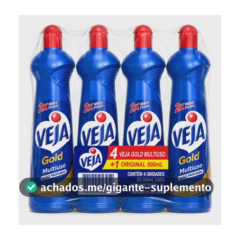 Kit Veja Gold Multiuso 500ml 4 unidades