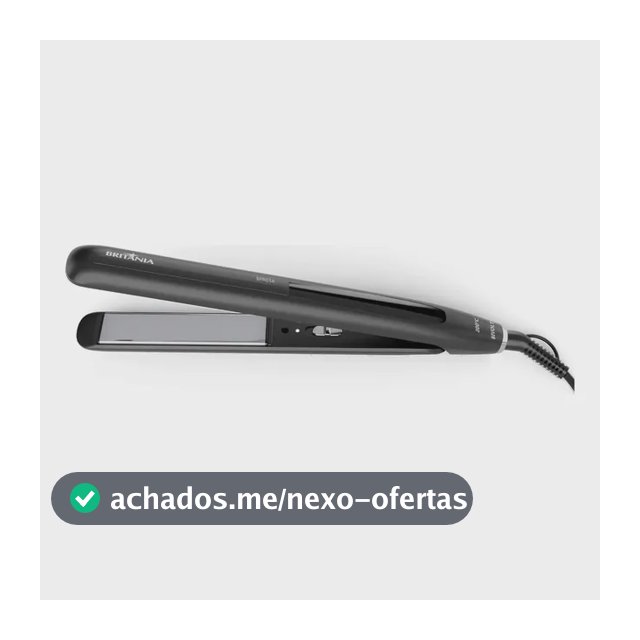 Prancha de Cabelo Britânia Revestimento Cerâmico 200°C BPR03A