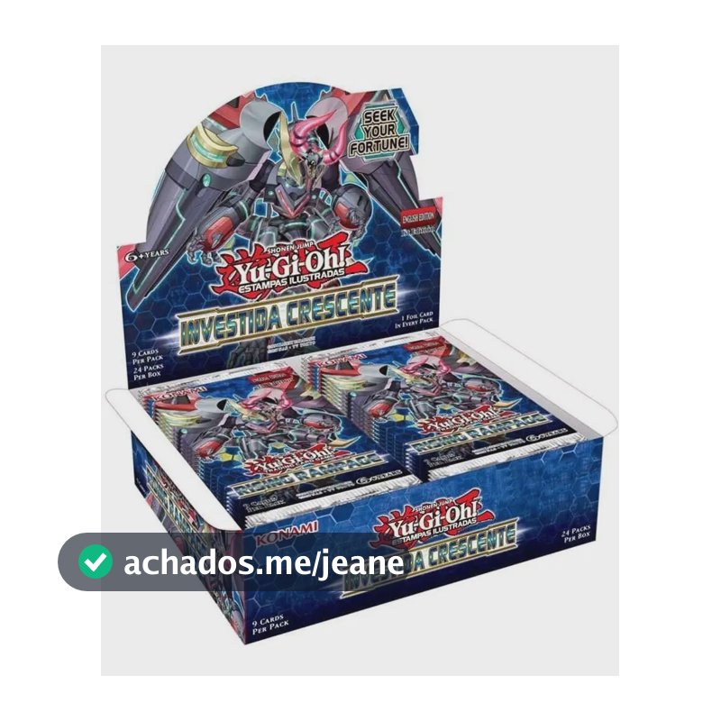 Yugioh Caixa De Booster Investida Crescente 24 Boosters