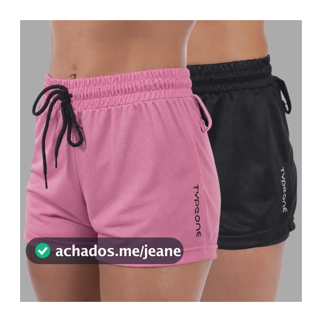 Kit 2 Shorts 2 Em 1 Feminino Academia Duplo Compressão