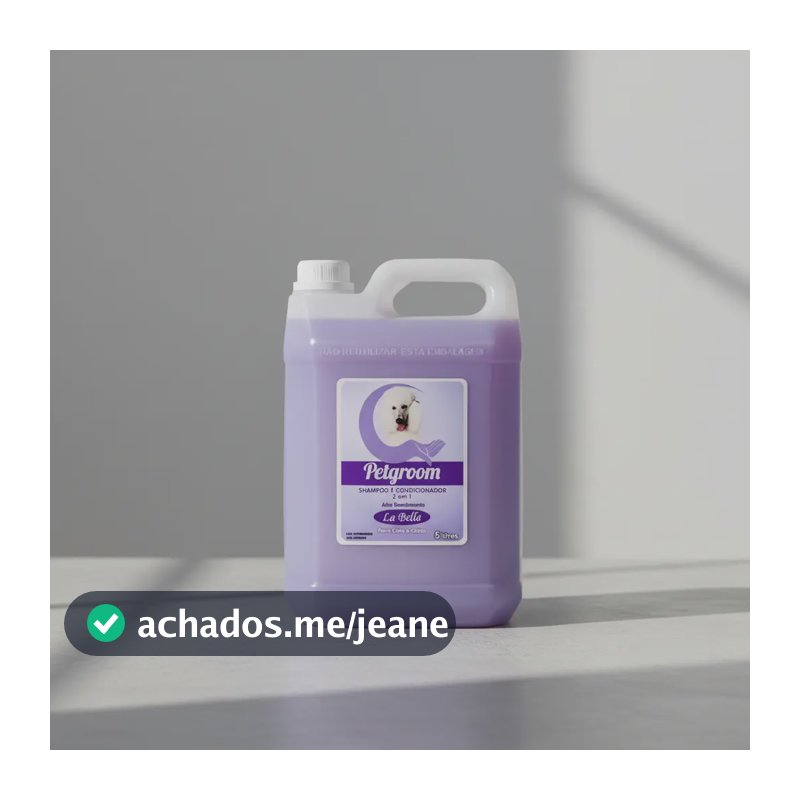 Petgroom La Bella Shampoo Condicionador 2 Em 1 Para Pets Tilia