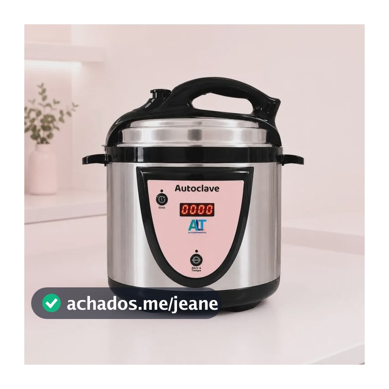 Autoclave Alt 5l Digital Rosa Automatica Odonto Anvisa 110 127v