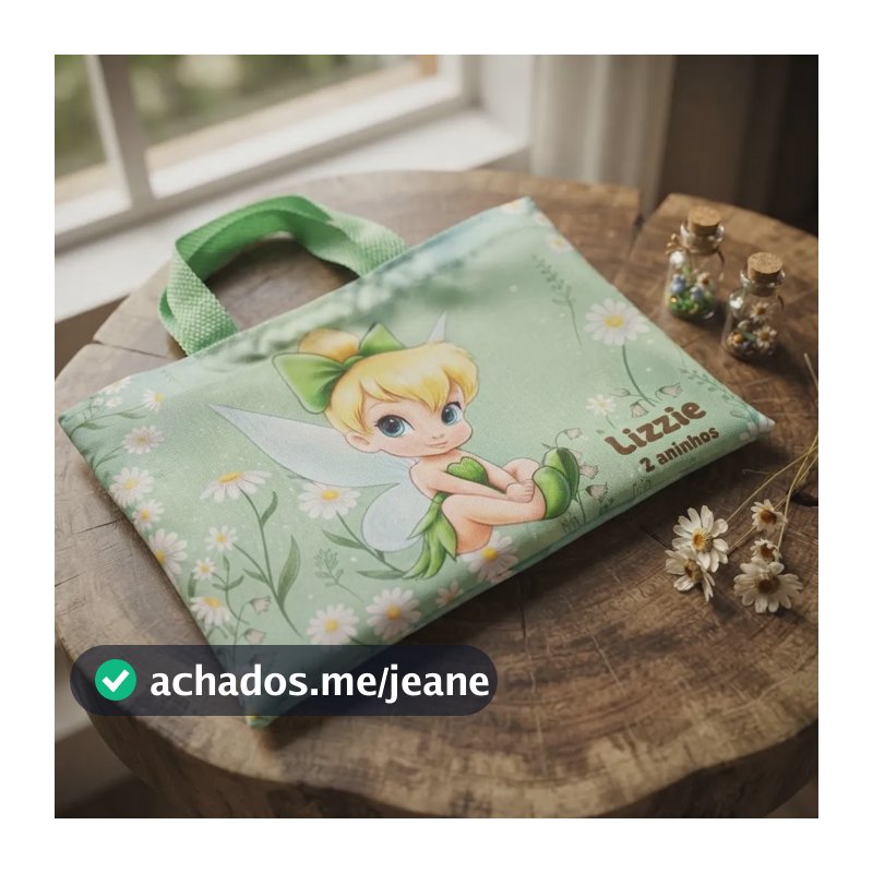 20 Sacolinha Surpresa Fada Sininho Tinker Bell Personalizada