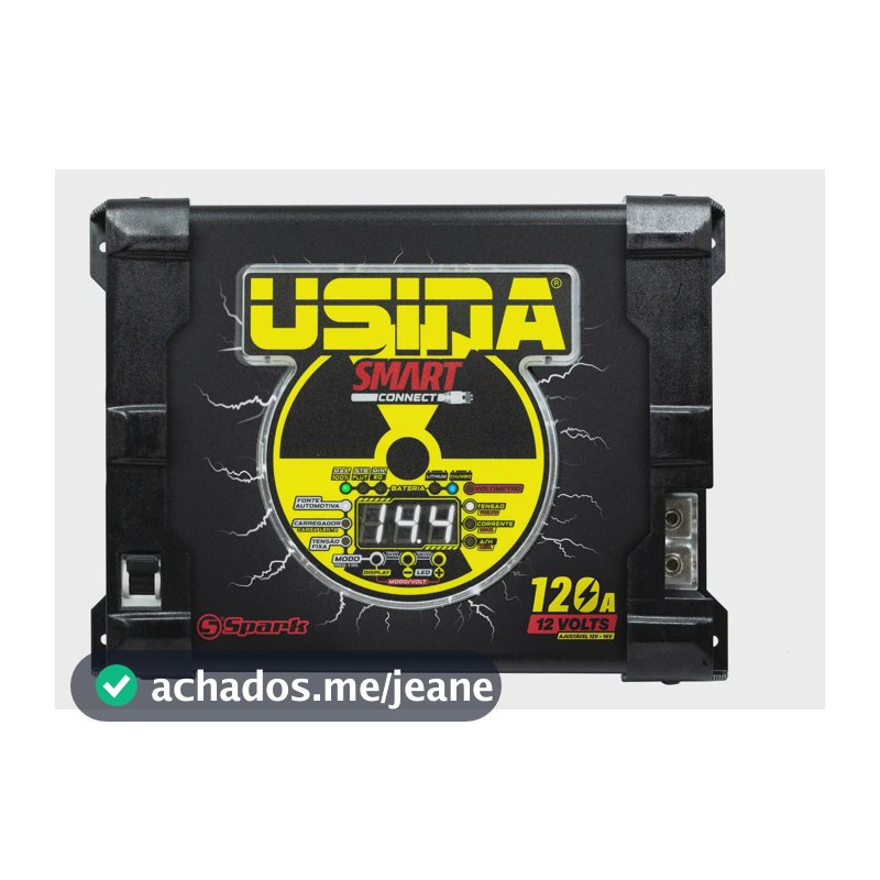 Fonte Carregador Usina Smart Connect 120A Bivolt