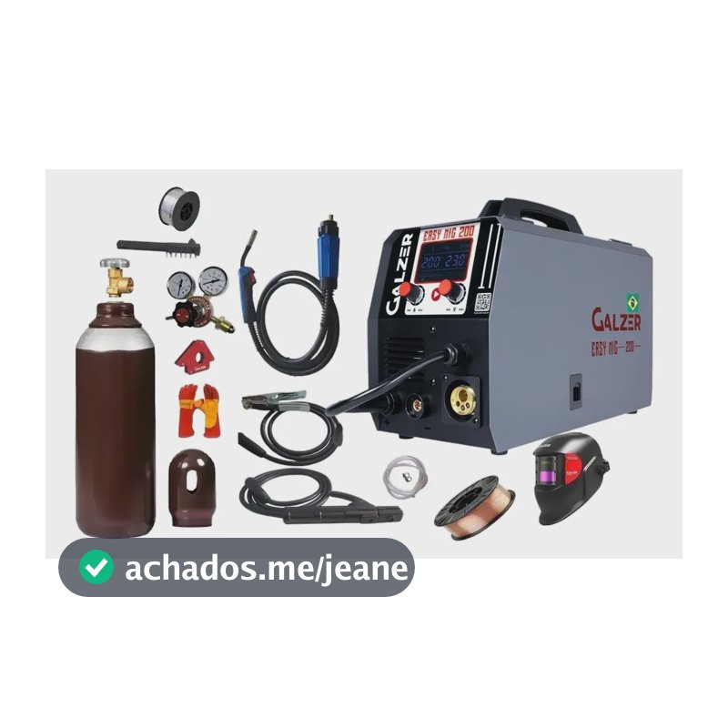 Maquina Inversora De Solda Mig 200a - Kit Completo