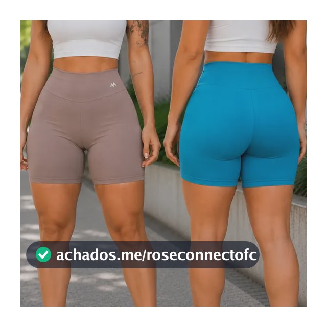 Modella Kit 2 Bermudas Feminina Blackout Zero Transparencia