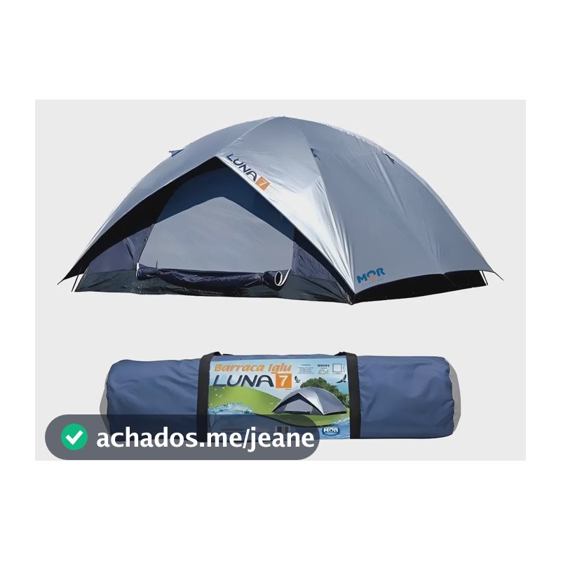 Barraca Luna Grande 7 Lugares C/sobreteto Mor Cor Prata/azul Prata/azul