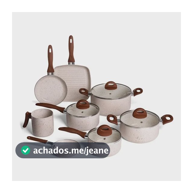 Conj de Panelas 8 Peças Ceramic Life Smart Plus Vanilla - Brinox