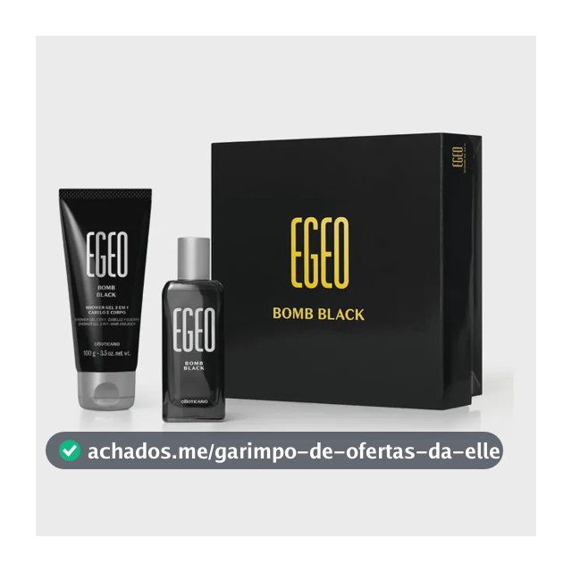 O Boticário Egeo Bomb Black Mini Kit 2 Itens