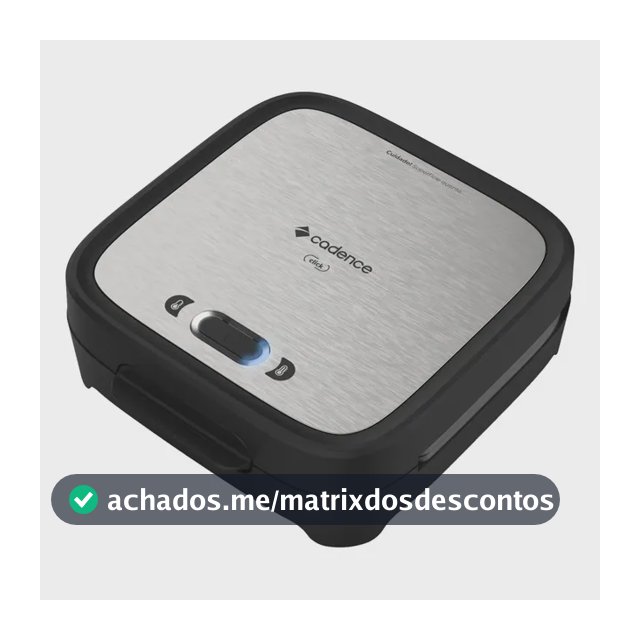 Sanduicheira Elétrica Cadence Click Inox Cadence