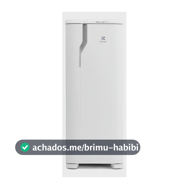 Geladeira Electrolux Cycle Defrost 240L Degelo Prático Uma Porta Branca RE31