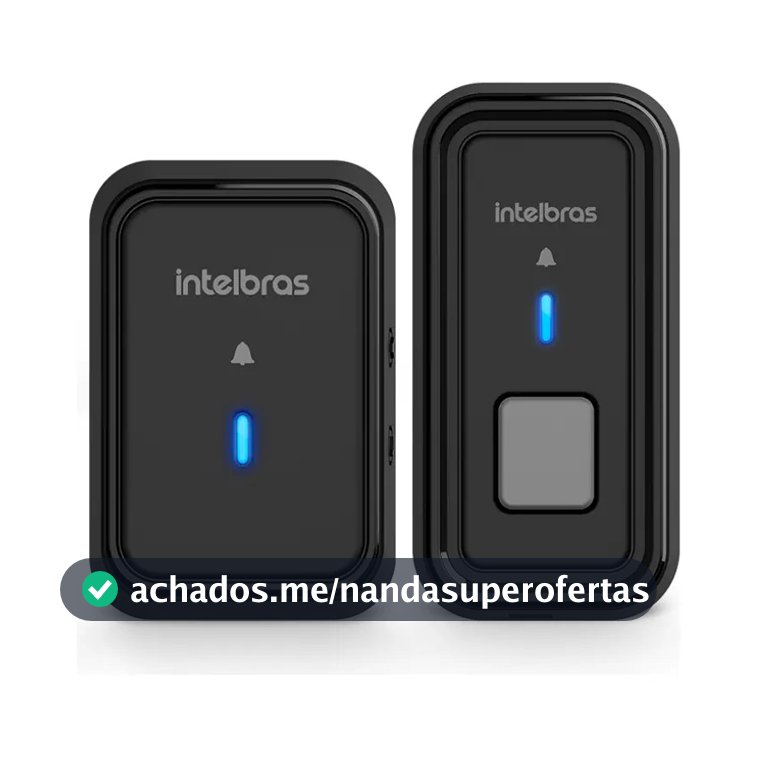 Campainha Sem Fio Intelbras CIB 101 Preta