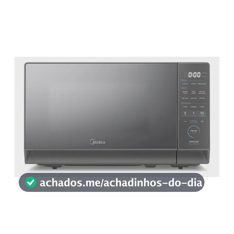 Micro-ondas 20l Prata Porta Espelhada Mastercook Midea