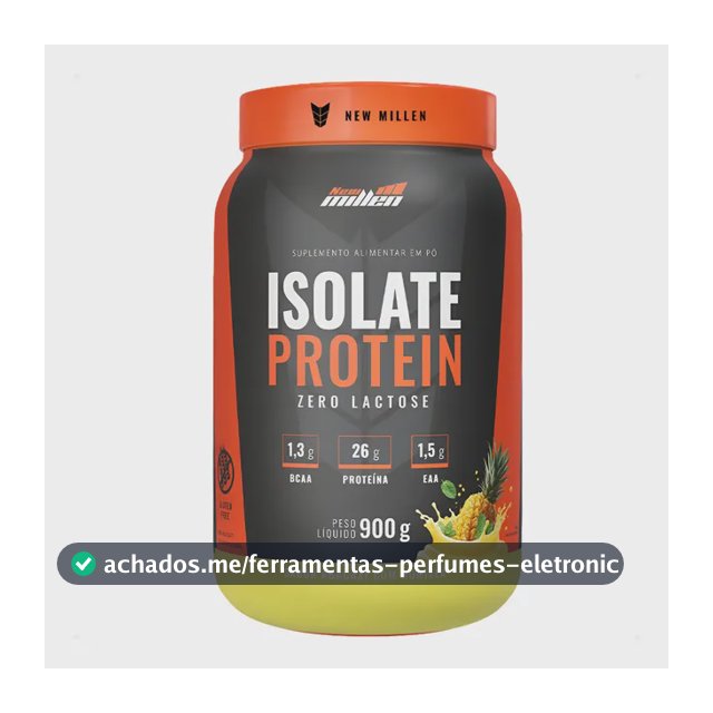 Isolate Protein Proteína Isolada 900g New Milen Zero Lactose