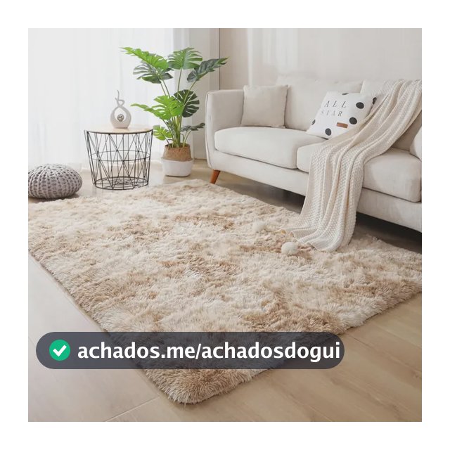 Tapete Felpudo 1,40x1,00 Sala E Quarto Peludo Macio