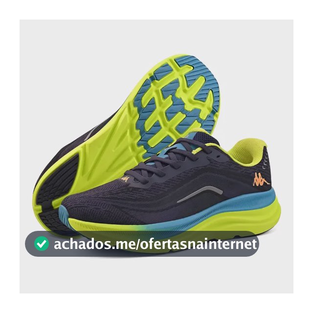 Tênis Kappa Kontroll 2.0 Masculino Feminino Corrida Academia Marinho-verde 40