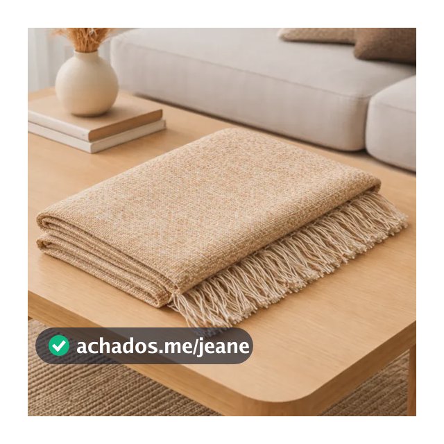 Manta Para Sofá Grossa King Size Grande Gigante 3,00m X 1,8m Bege Mesclado